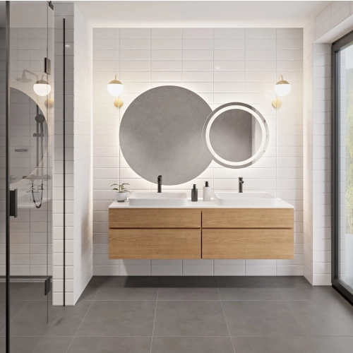 Zestaw luster łazienkowych z podświetleniem - ASTERIA LED
